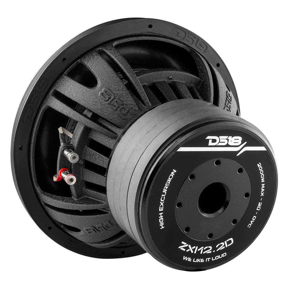 DS18 ZXI12.2D ZXI 12" High Excursion Subwoofer Quad Stacked Magnets | 1000W RMS DVC 2-Ohm — image 3